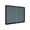 Mastervision Enclosed Locking Sliding Doors Bulletin Board, Wall Mount, 38"x45", Gray Fabric, Black Frame VT640103717 - alternate 4